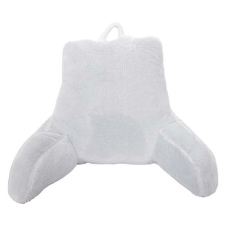 Coussin de Lecture Lombaire Doux Gris avec Poignée