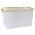 Boîte de Rangement Transparent 95L