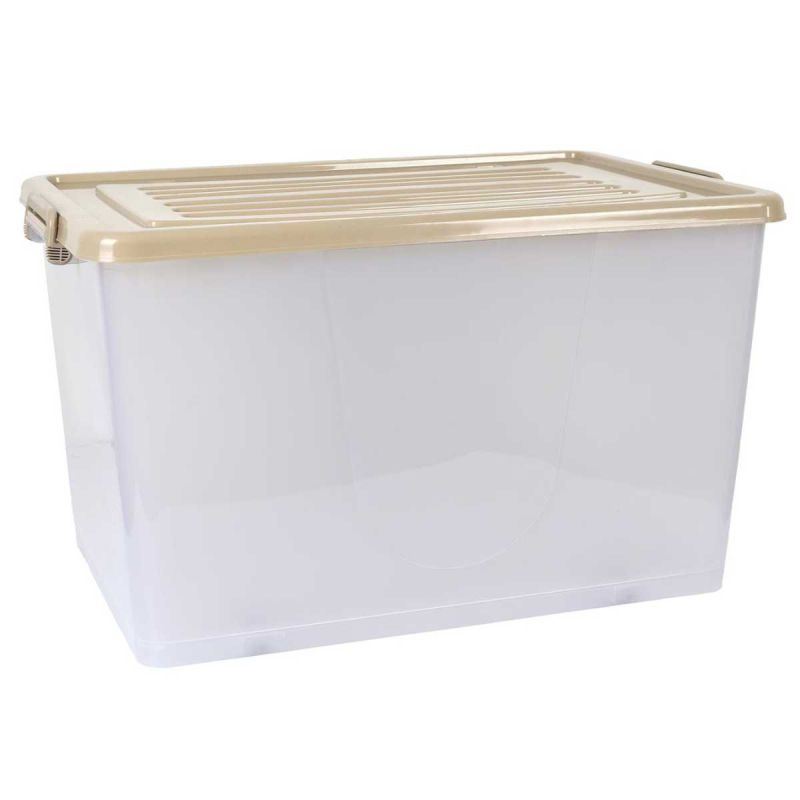 Boîte de Rangement Transparent 95L