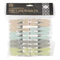Lot de 18 Pinces à Linge Poisson Multicolores