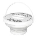 Seau à Compost Pliable 5L avec Anse et Couvercle