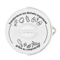 Seau à Compost Pliable 5L avec Anse et Couvercle