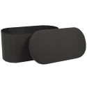 Coffre Banc Pliable Noir 76x38 cm