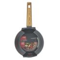 Casserole Aluminium Forgé 20cm avec Manche Effet Bois Tous Feux (Induction)