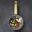 Casserole Aluminium Forgé 18cm avec Manche Effet Bois Tous Feux (Induction)