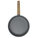Poêle Aluminium Forgé 28cm avec Manche Effet Bois Tous Feux (Induction)