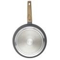 Poêle Aluminium Forgé 28cm avec Manche Effet Bois Tous Feux (Induction)
