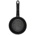 Set de 3 casseroles en aluminium revêtement effet pierre avec 1 poignée amovible