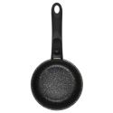 Set de 3 casseroles en aluminium revêtement effet pierre avec 1 poignée amovible
