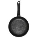 Set de 3 poêles en aluminium revêtement effet pierre avec 1 poignée amovible