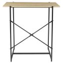 DARA - Console simple plateau Métal et Aspect Bois