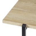 DARA - Console simple plateau Métal et Aspect Bois
