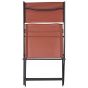 SANAE - Lot de 4 Chaises de Jardin Pliantes terracotta