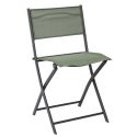 SANAE - Lot de 4 Chaises de Jardin Pliantes Kaki
