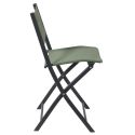 SANAE - Lot de 4 Chaises de Jardin Pliantes Kaki