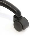 REIKI - Chaise de bureau à roulettes noire assise polypropylène