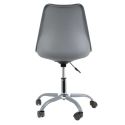 REIKI - Chaise de bureau à roulettes grise assise polypropylène
