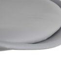 REIKI - Chaise de bureau à roulettes grise assise polypropylène