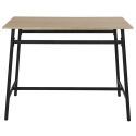DARA - Table mange-debout structure métallique plateau aspect bois