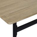 DARA - Table mange-debout structure métallique plateau aspect bois