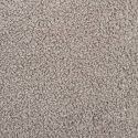 REGINA - Pouf en tissu bouclette taupe