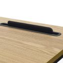 KLINT - Bureau structure métallique noir et plateau MDF aspect bois