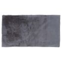 Tapis 60x110cm Imitation Fourrure Fine Gris Anthracite