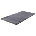 Tapis 60x110cm Imitation Fourrure Fine Gris Anthracite