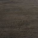ANKARA - Table repas Ovale Pieds Relief MDF Effet bois foncé
