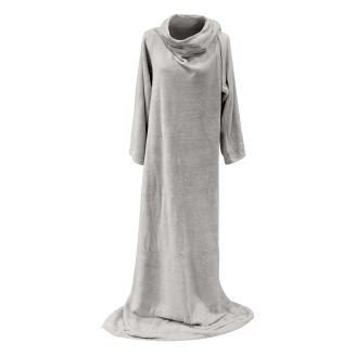 Plaid à Manches Ultra Doux 140x180cm Gris