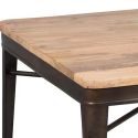 REPLAY - Table Repas Carrée 77cm Aspect Vieilli