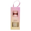 Coffret bougie parfumée + 2 bombes de bain parfum Fleur de cerisier