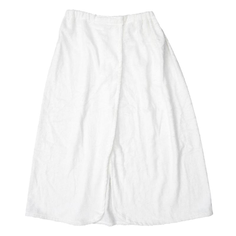 Sortie de bain en fibre de bambou 70x140cm blanc