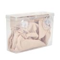Bonnet de douche avec boite à suspendre par ventouses