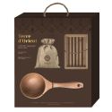 Coffret sel de bain 3 pièces "Terre d'Orient" parfum rose et miel