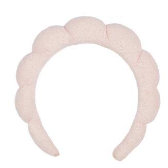 Serre-tête en microfibre rose poudré