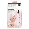 Serviette microfibre pour cheveux XXL rose