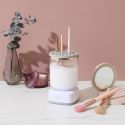 Nettoyeur pinceaux à maquillage automatique rotatif USB