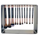 Pinceaux à maquillage lot de 11 avec support de rangement magnétique