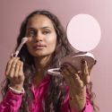 Miroir à main tryptique grossissant avec LED