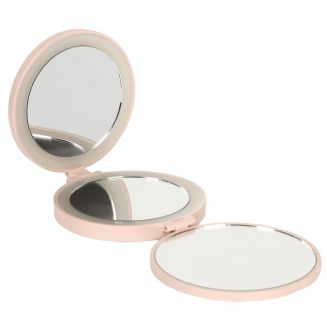 Miroir à main tryptique grossissant avec LED