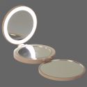 Miroir à main tryptique grossissant avec LED