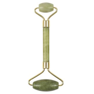 Rouleau de massage vert pour visage en jade