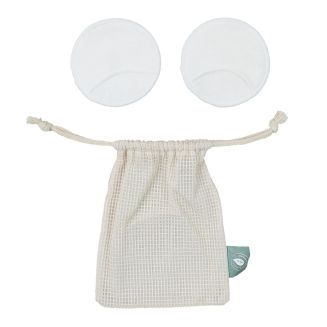 Lot de 2 disques de démaquillage réutilisables et lavables en Bambou