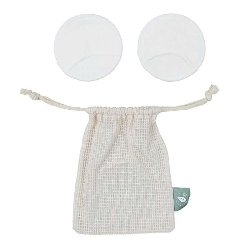 Lot de 2 disques de démaquillage réutilisables et lavables en Bambou Lot de 2 disques de démaquillage réutilisables et lavables en Bambou