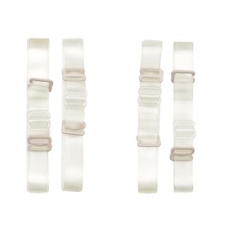 Lot de 2 paires de bretelles de soutien-gorge amovible transparentes