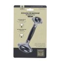 Rouleau de massage noir pour visage et cou en jade