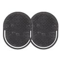 Lot de 2 brosses à cheveux compacte sans manche