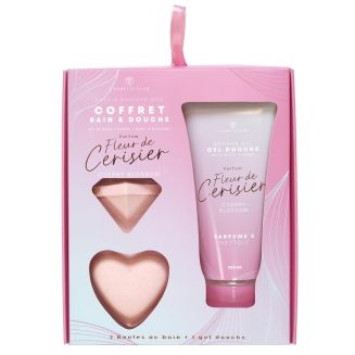 Coffret 3 produits pour le bain parfum fleur de cerisier