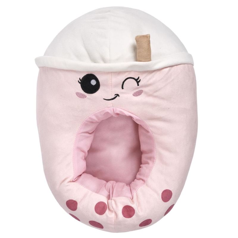 Chausson double "Kawaii" rose taille unique